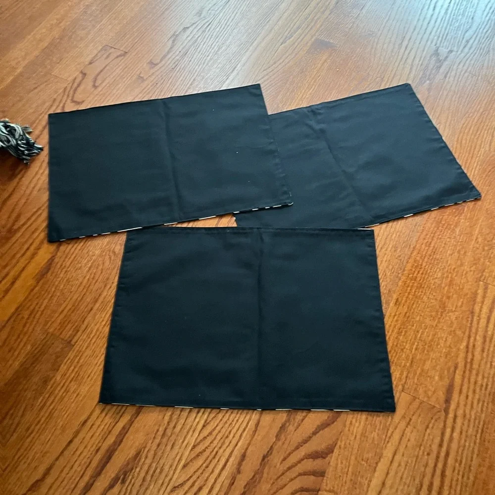 NWOT Zebra print handmade place mats set of 3